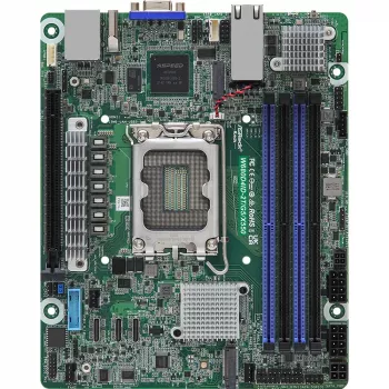 ASRock W680D4ID-2T/G5/X550 Mini-DTX pagrindinė plokštė, LGA 1700, Intel W680, DDR5, 10GbE, IPMI