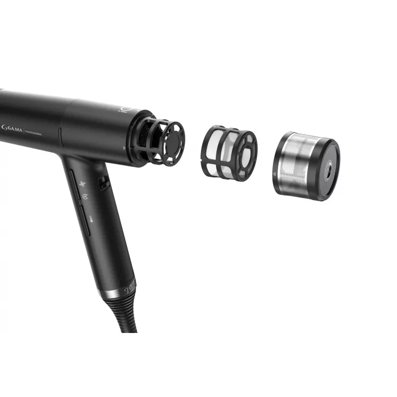GA.MA PH6080.BK IQ3 Perfetto plaukų džiovintuvas 1600 W Juodas
