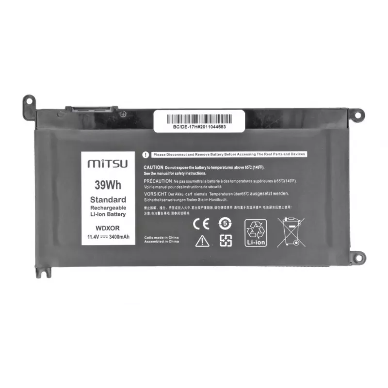 Baterija DELL Vostro 14 (5468), Inspiron 15 (5568), 3400 mAh (39Wh), 11,4 V