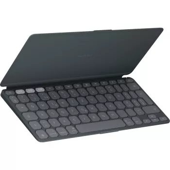 Logitech Keys-To-Go 2 iPad klaviatūra su dangteliu, belaidė, Bluetooth LE, QWERTZ, šveicariška, grafito spalvos (920-013008)