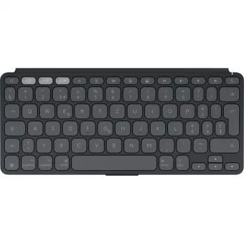 Logitech Keys-To-Go 2 iPad klaviatūra su dangteliu, belaidė, Bluetooth LE, QWERTZ, šveicariška, grafito spalvos (920-013008)