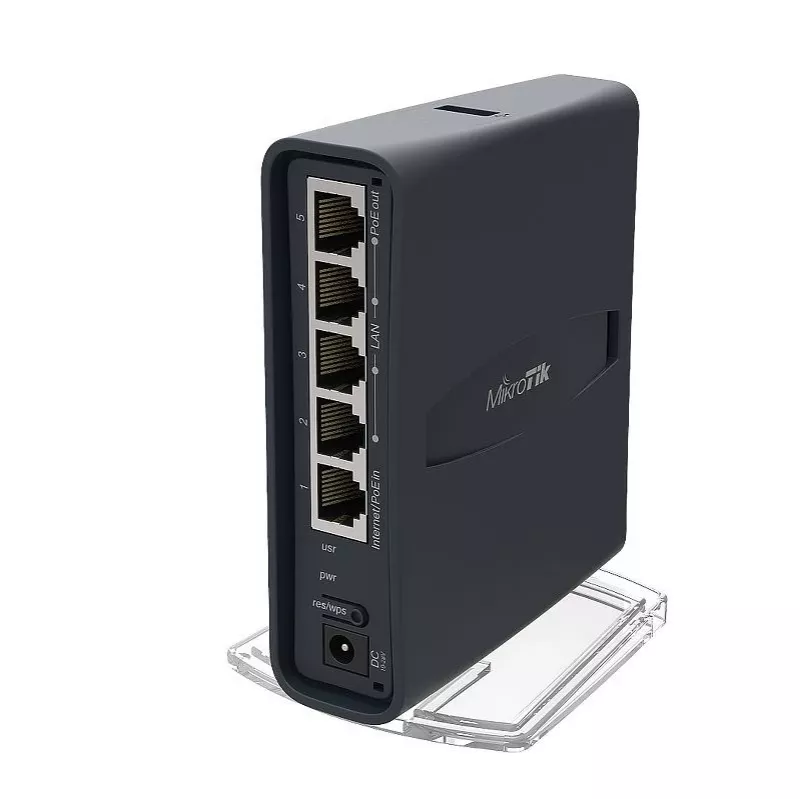 Mikrotik hAP ac lite bokštinis juodos spalvos belaidis maršrutizatorius su PoE