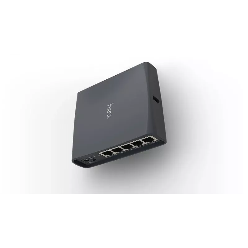 Mikrotik hAP ac lite bokštinis juodos spalvos belaidis maršrutizatorius su PoE