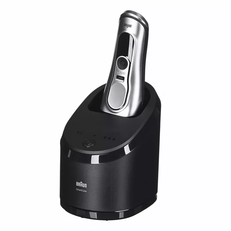 Braun Series 9 Pro+ 9667CC vyriškas skustuvas Folijos skustuvas Trimeris Sidabrinis