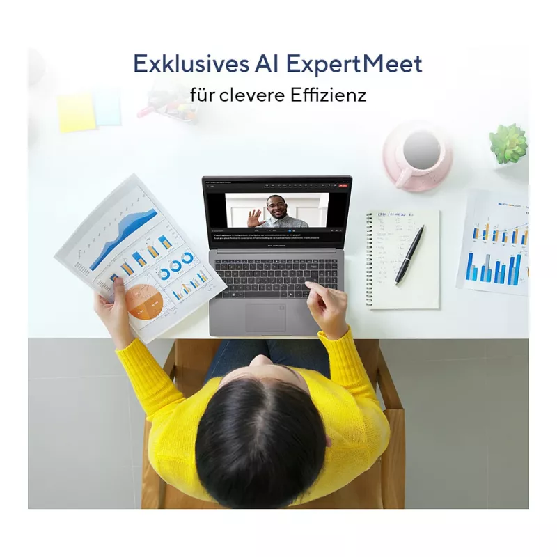 ASUS ExpertBook P1 P1503CVA-S72335 C5-210H/16GB/512GBSSD/noOS - Vokiška klaviatūra