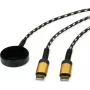 USB laidas Roline 11.02.8343 juodas