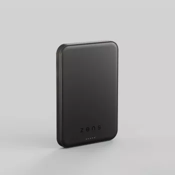 ZENS Pro 2 pusiau kietojo kūno Powerbank – Magnetinis 5000 mAh, suderinamas su MagSafe ir Qi2.2, 25W (juodas)