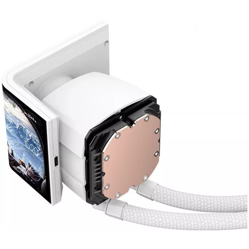 Skysčio aušinimas Krux HydroArc 360 White (KRXE011)