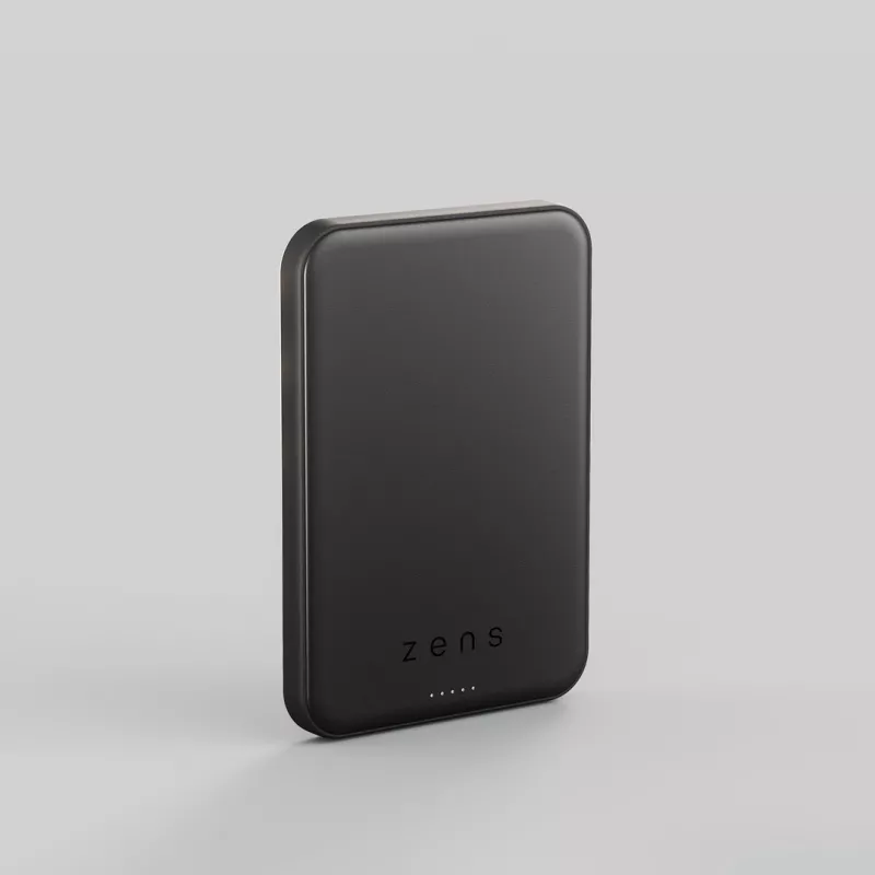 ZENS Pro 2 pusiau kietojo kūno Powerbank – Magnetinis 10000 mAh, suderinamas su MagSafe ir Qi2.2, 25W, juodas