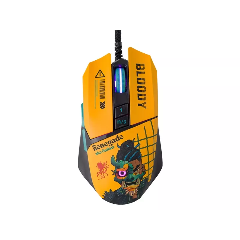 A4Tech 47620 Bloody W63 Max Renegade Sunset USB žaidimų pelė