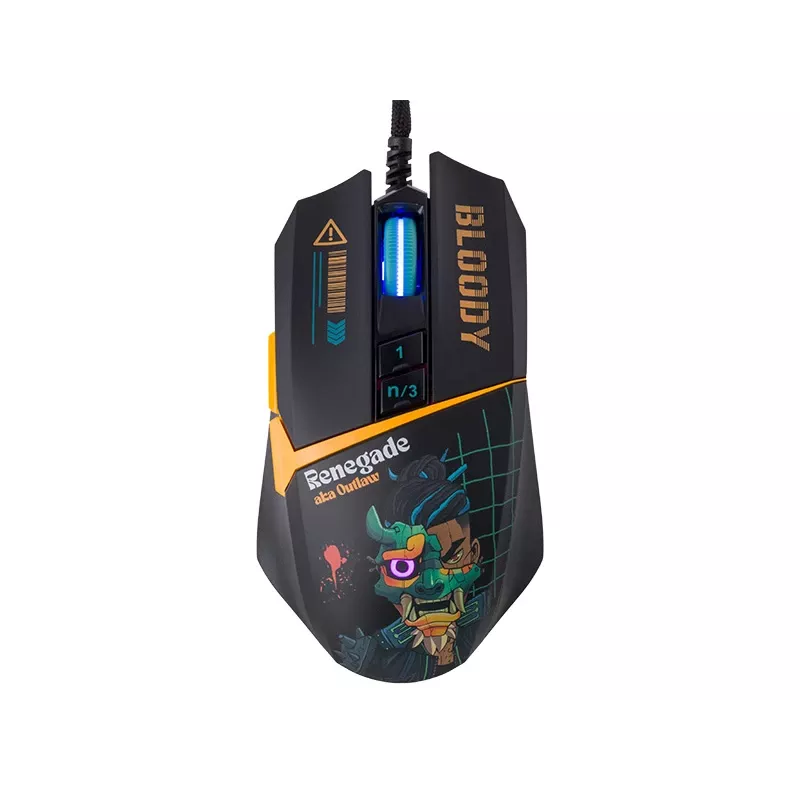A4Tech 47619 Bloody W63 Max Renegade Midnight USB žaidimų pelė