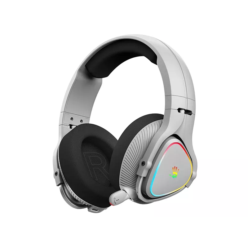 A4Tech Bloody MR710 RGB belaidės žaidimų ausinės, pilkos