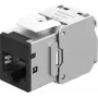Goobay Keystone modulis RJ45 CAT 6A, STP, Slim, juodas (77943)