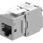 Goobay Keystone modulis RJ45 CAT 6A, STP, Slim, šviesiai pilkas (77946)