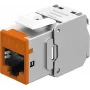 Goobay Keystone modulis RJ45 CAT 6A, STP, Slim, oranžinis (77947)