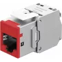 Goobay Keystone modulis RJ45 CAT 6A, STP, Slim, Raudonas (77948)