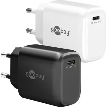 Goobay 25 W USB-C PD GaN greitasis įkroviklis baltas (79623)