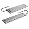 USB 3.2 dokavimo stotelė USB-C, 12 prievadų, PD
