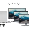 USB 3.2 dokavimo stotelė USB-C, 12 prievadų, PD