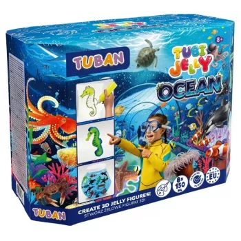 Tubi Jelly Ocean rinkinys – didelis akvariumas, 8 spalvos