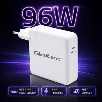 QOLTEC 96W USB-C PD greitasis įkroviklis 5V/20V 3A/4.8A