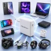 QOLTEC 96W USB-C PD greitasis įkroviklis 5V/20V 3A/4.8A