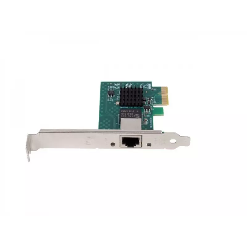Tinklo plokštė PCI Express x1 1x RJ45 2.5Gb/s vienas prievadas žemo profilio