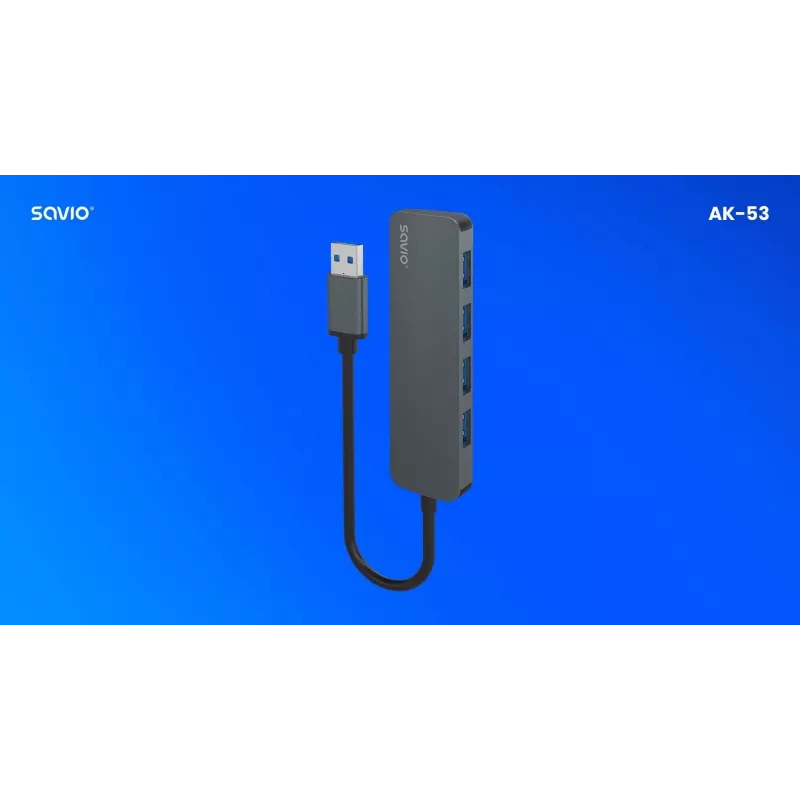SAVIO AK-053 USB 3.1 Gen.1 4 prievadų USB šakotuvas