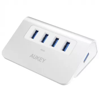 USB centrinis įrenginys AUKEY CB-H5 aliuminis | 4xUSB 3.0 | 5Gbps