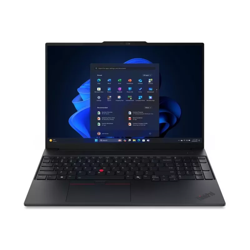 Nešiojamas kompiuteris LENOVO ThinkPad E16 Gen 3 Intel Core Ultra 5 228V 16 colių WUXGA 32 GB 512 GB SSD M.2 2242 PCIe Intel Arc Graphics 130V W11P 3 metų pristatymas į servisą
