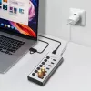 USB 3.2 Gen1 7 portų USB-A/C centras su atskirais jungikliais