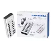 USB 3.2 Gen1 7 portų USB-A/C centras su atskirais jungikliais