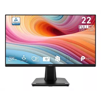 Monitorius MSI PRO MP225 E12VL 21.45 colio / Full HD / Plokščias / 120 Hz / Juodas