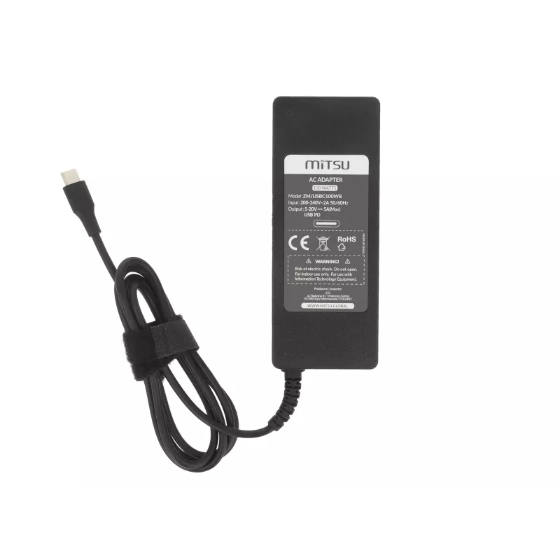 100W USB-C PD nešiojamojo kompiuterio maitinimo adapteris MITSU