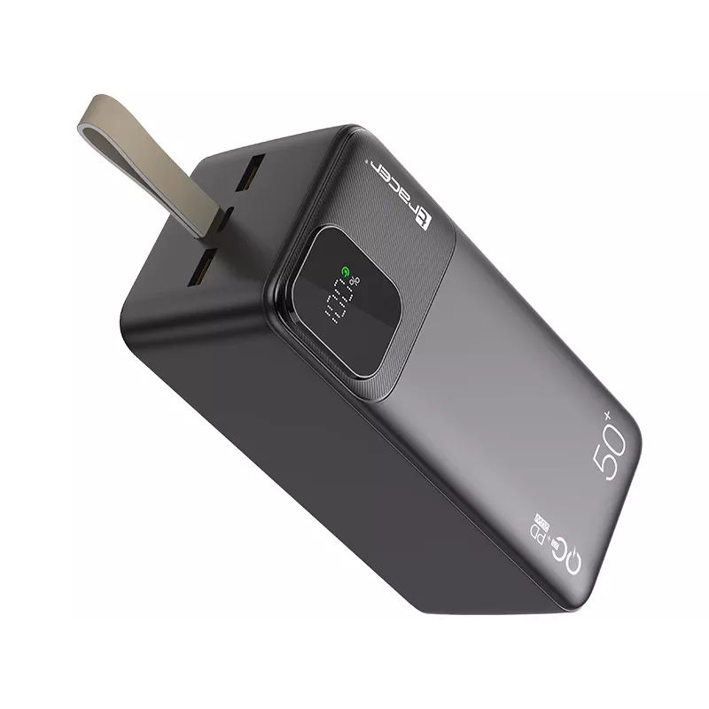 Tracer 47825 Prime-V5 50000mAh QC22.5W+PD20W Power Bank, juoda