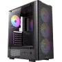 ANTEC VX-310 ARGB ATX, Micro-ATX, ITX vidutinis bokštas žaidimų kompiuterio korpusas, juodas (0-761345-10232-2)