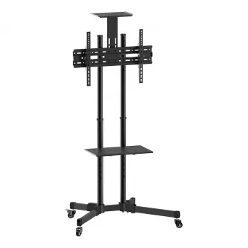 VALUE LCD/TV mobilus stovas, 37–70 colių, iki 50 kg, juodas