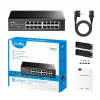 Cudy FS1016 tinklo jungiklis Fast Ethernet (10/100) Juodas