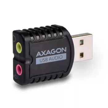 AXAGON ADA-10, USB 2.0 stereo garso mini adapteris