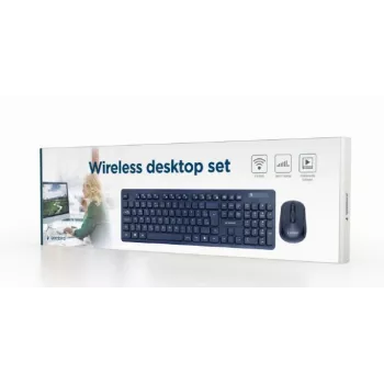Gembird KBS-WCH-03 belaidis klaviatūros ir pelės rinkinys, juodas