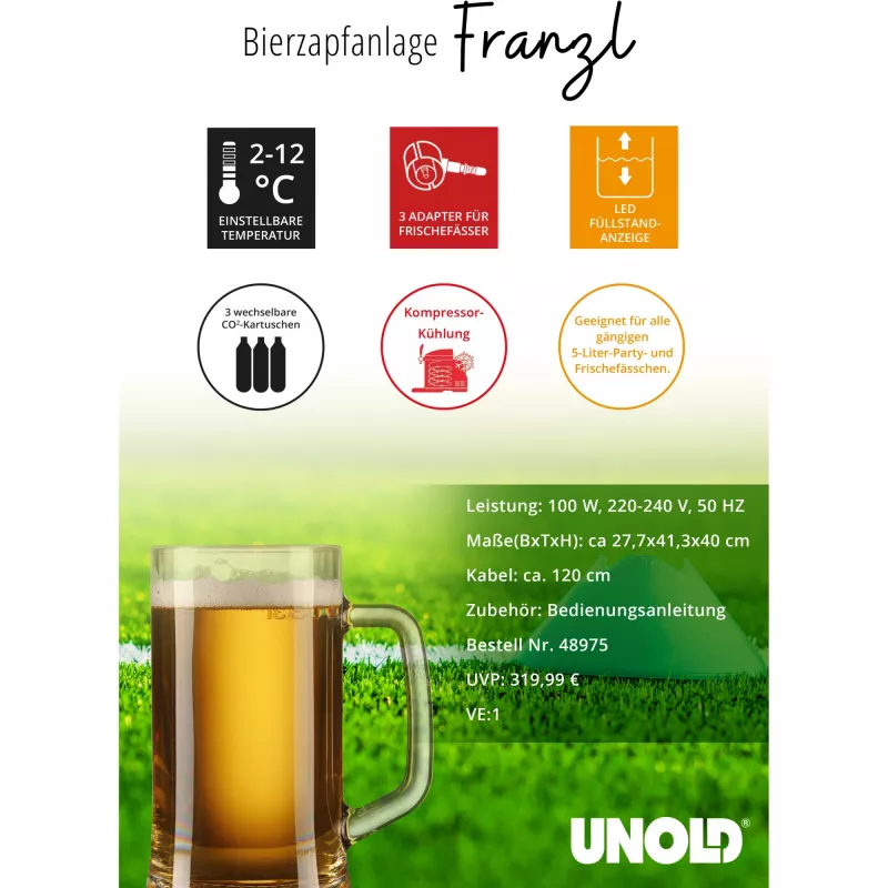 Unold Franzl 5 L alaus išpilstymo aparatas
