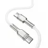 USB-C į USB-C laidas Baseus Cafule, 100W, 2m (baltas)