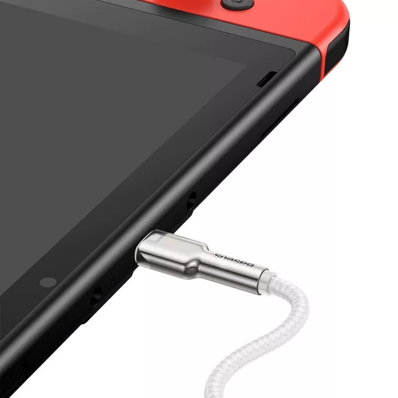 USB-C į USB-C laidas Baseus Cafule, 100W, 2m (baltas)