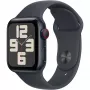 APPLE Watch SE GPS + Cellular 40mm vidurnakčio aliuminio korpusas su vidurnakčio sportine juostele – S/M