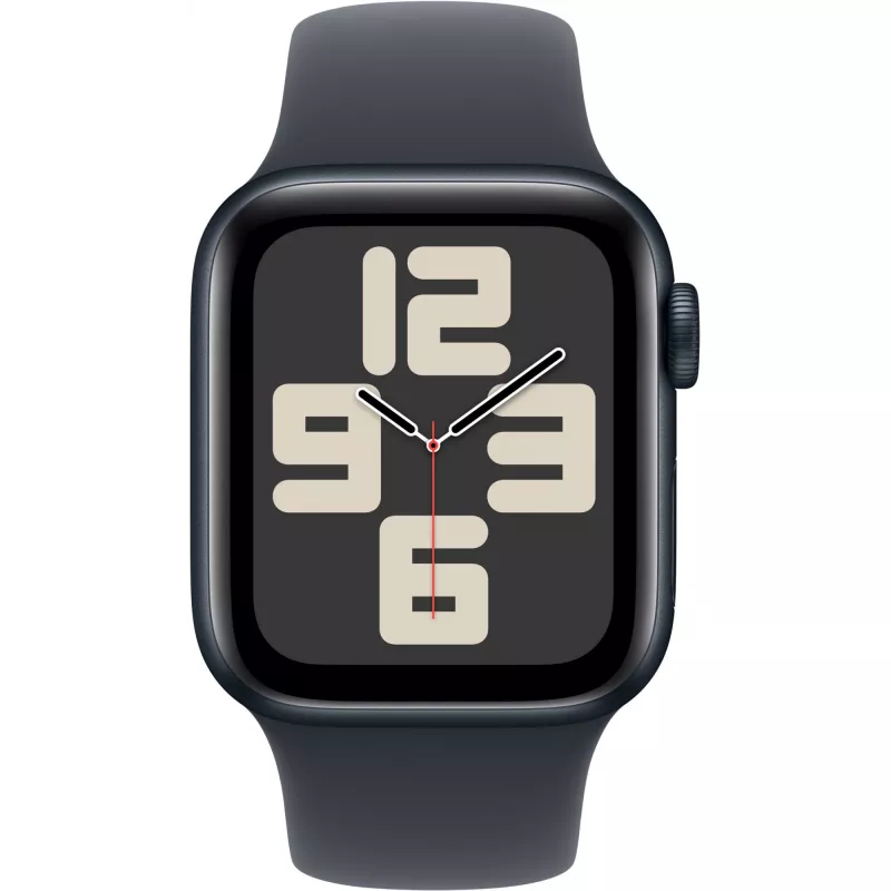 APPLE Watch SE GPS + Cellular 40mm vidurnakčio aliuminio korpusas su vidurnakčio sportine juostele – S/M