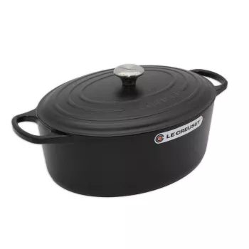 Le Creuset Signature Roaster ovalus 35 cm juodas (21178350000430)