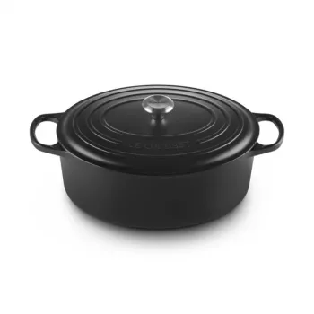 Le Creuset Signature Roaster ovalus 35 cm juodas (21178350000430)