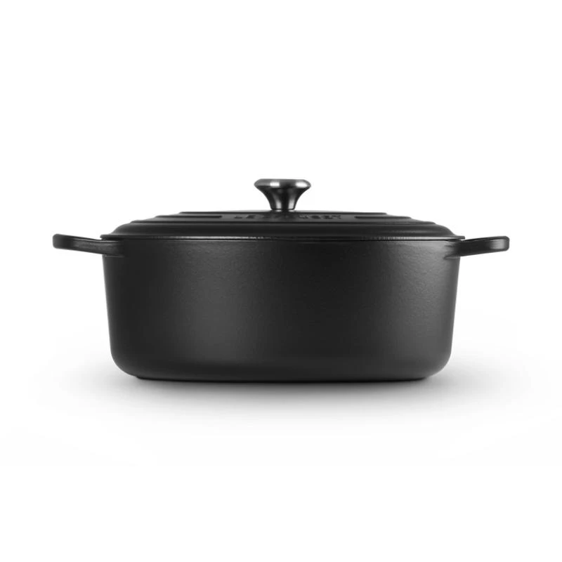 Le Creuset Signature Roaster ovalus 35 cm juodas (21178350000430)