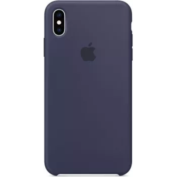 Apple Silicone Case iPhone XS Max vidurnakčio mėlyna