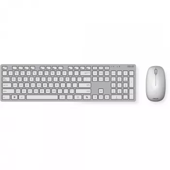 Belaidis klaviatūros ir pelės rinkinys ASUS W5000, baltas